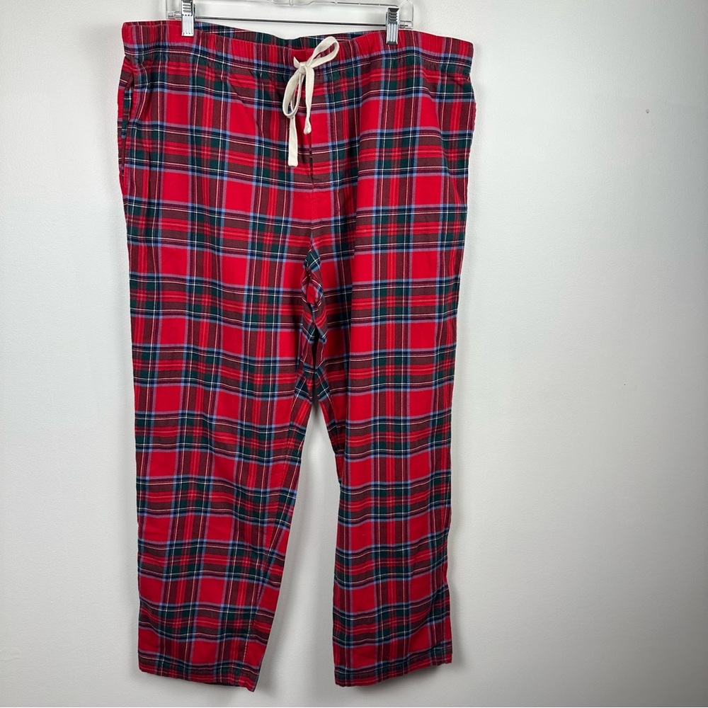 Vineyard Vines Red Plaid Men's XXL  Lounge Sleepwear Unisex Pants EUC